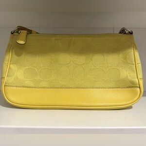 SOLD - Y2K Vintage Coach Yellow Demi Mini Bag 6094